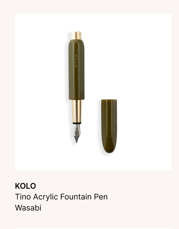 KOLO Tino Acrylic Fountain Pen Wasabi