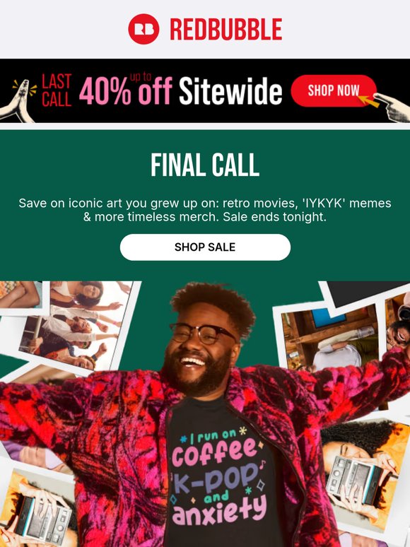 Final Hours: Up to 40% off ends tonight ❗