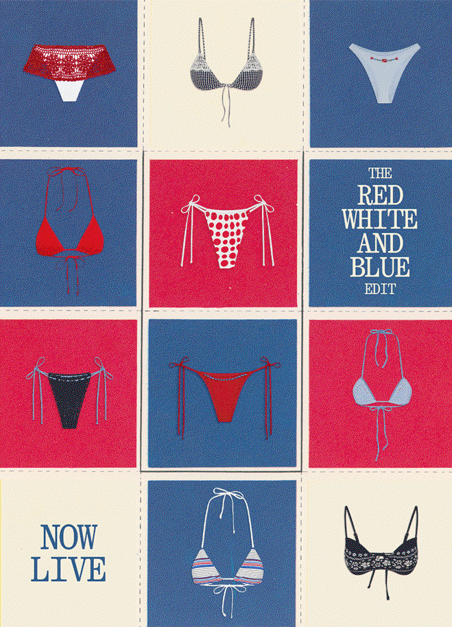 red, white and blue edit