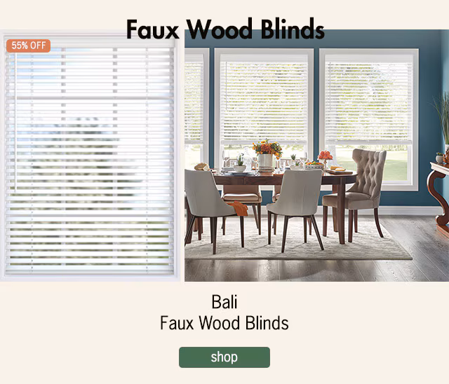take 55% off Bali faux woods