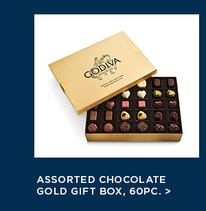 Assorted Chocolate Gold Gift Box, 60pc.