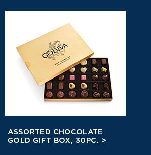 Assorted Chocolate Gold Gift Box, 30pc.