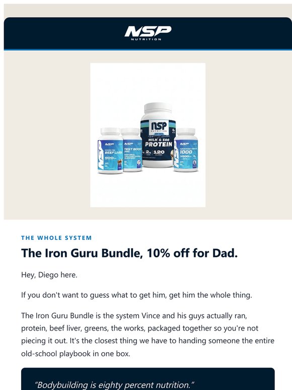 The Iron Guru Bundle, 10% off for Dad