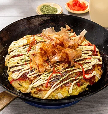 Pork Belly Okonomiyaki (Japanese Cabbage Pancake)