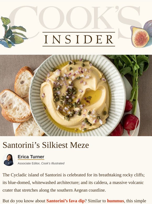 Cook’s Insider: Santorini’s Silkiest Meze