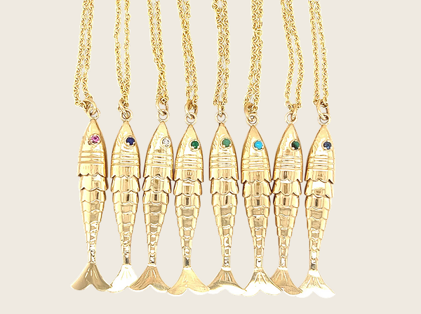 Lee Jones Gold Fish Necklace