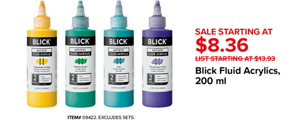 Blick Fluid Acrylics, 200ml, Sale Starting at $8.36