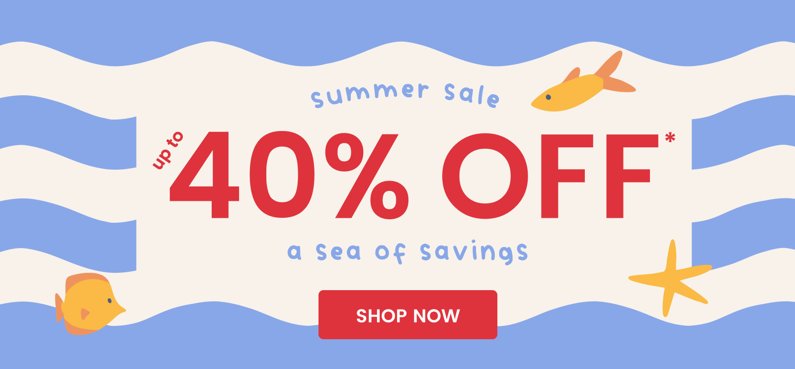 summer sale up to 40% OFF