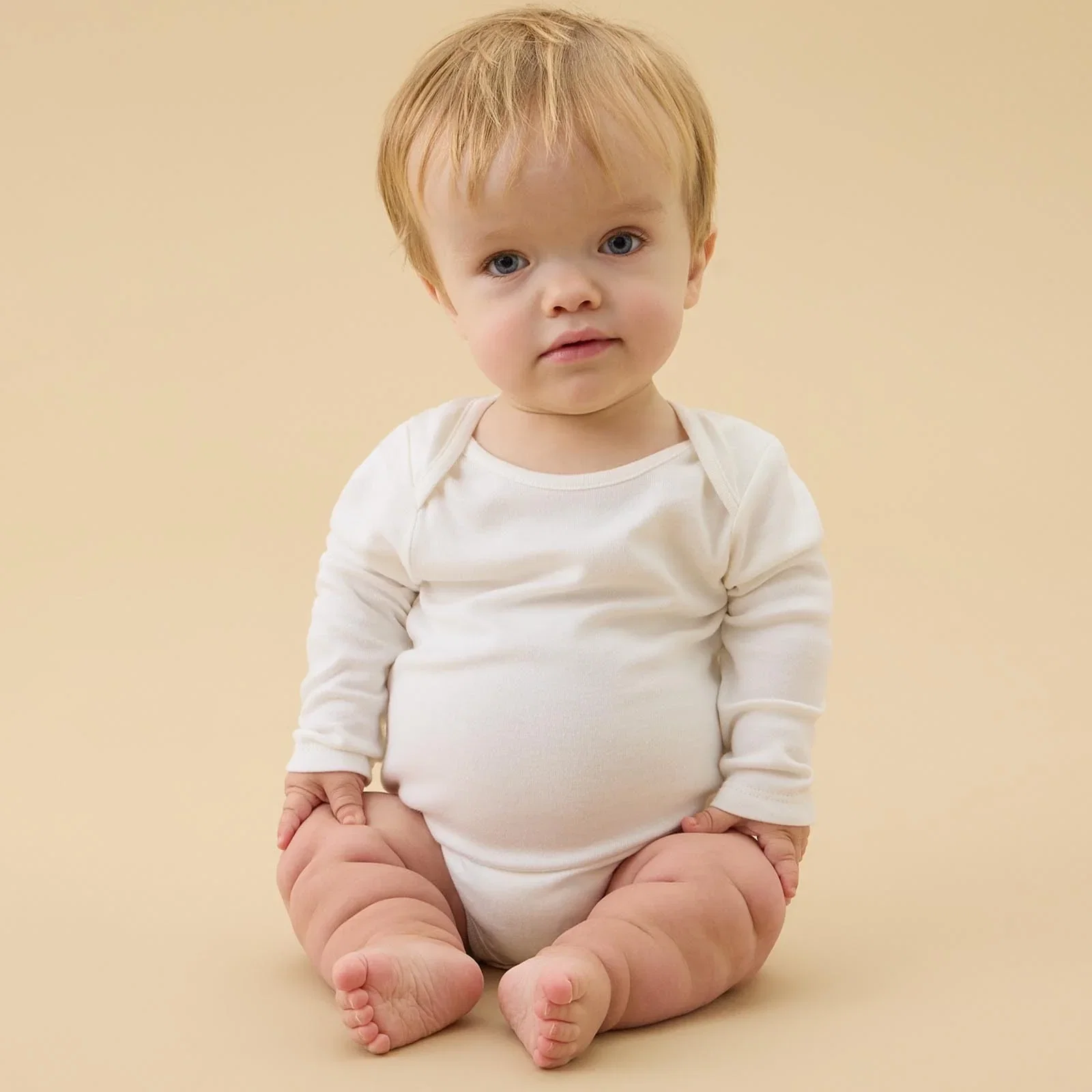 Image of Long Sleeve Bodysuit - White
