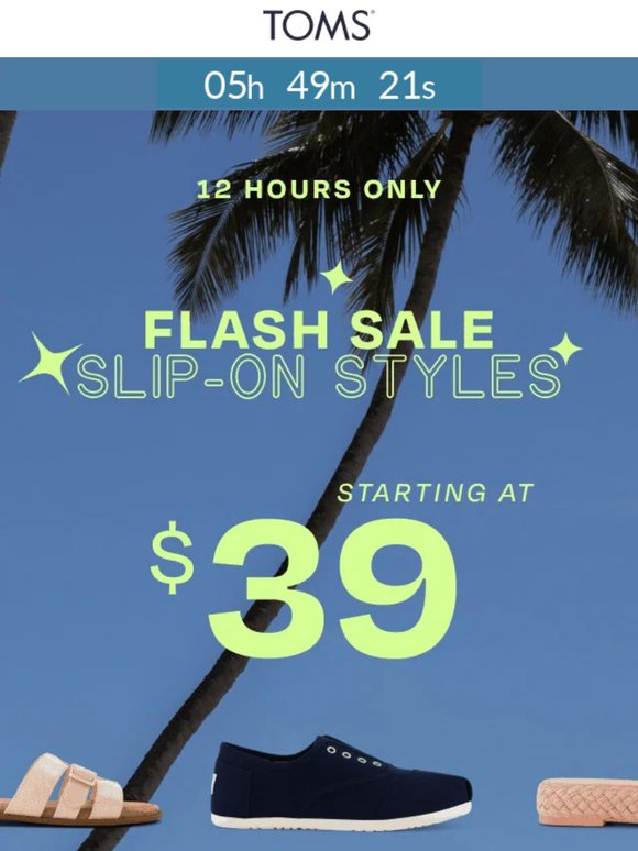Ending Soon: Slip Ons Starting at $39