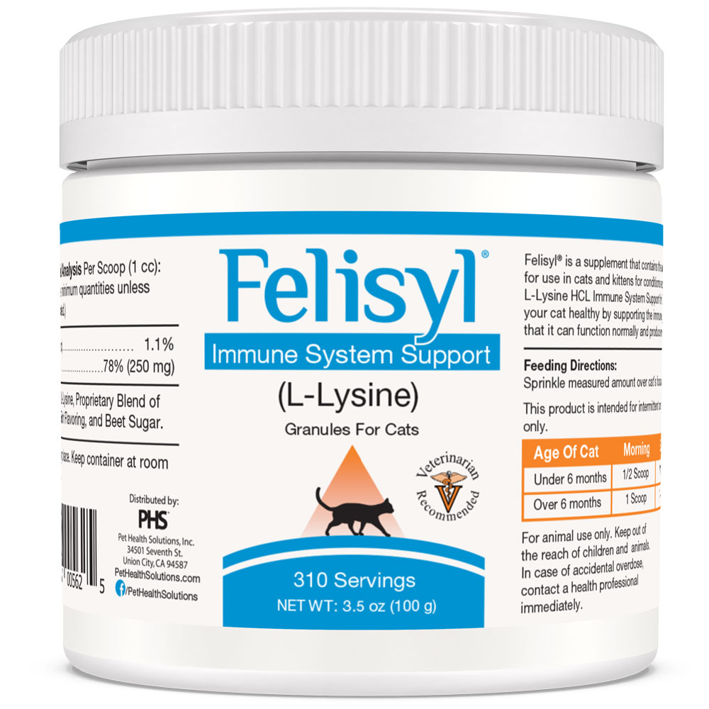 Image of Felisyl L-Lysine Immune System Support Granules for Cats (3.5 oz)