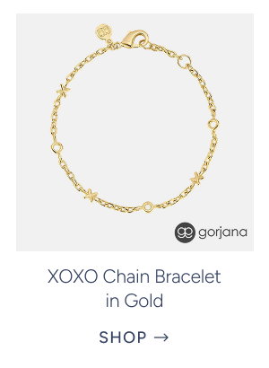 XOXO Chain Bracelet in Gold