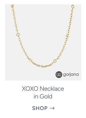 XOXO Necklace in Gold