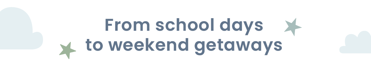 From school days to weekend getaways