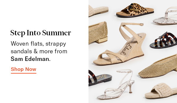 Step Into Summer: Woven flats, strappy sandals & more from Sam Edelman