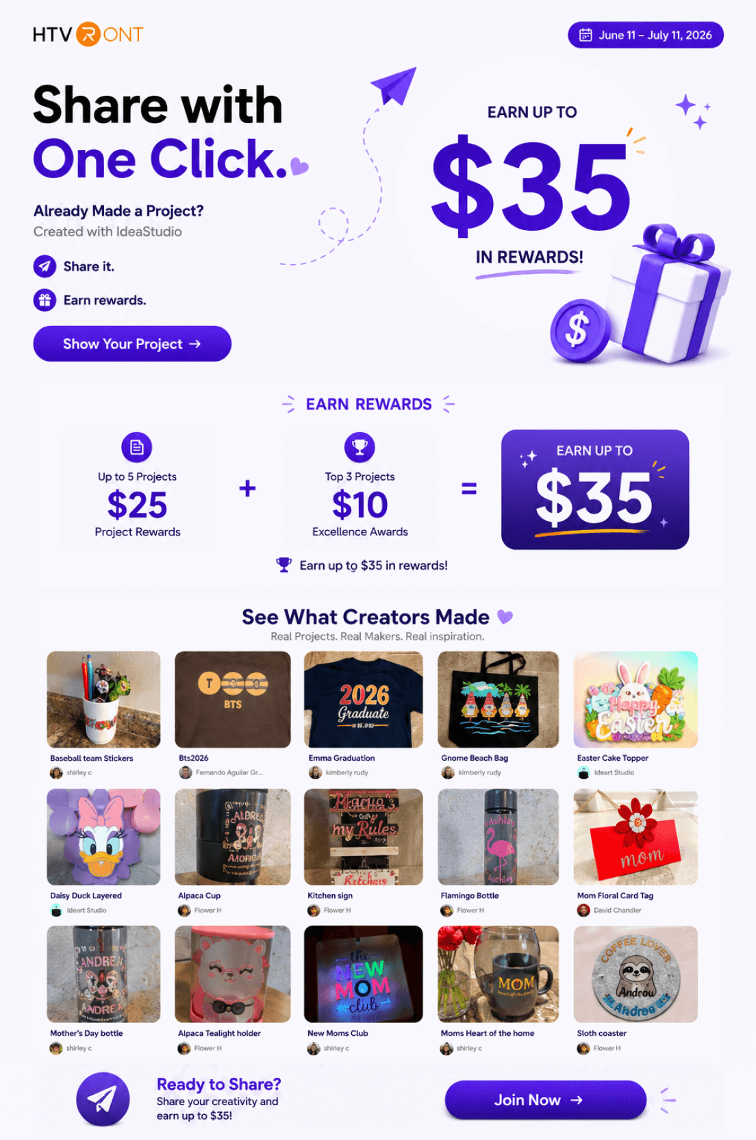 Show Project, Win Big