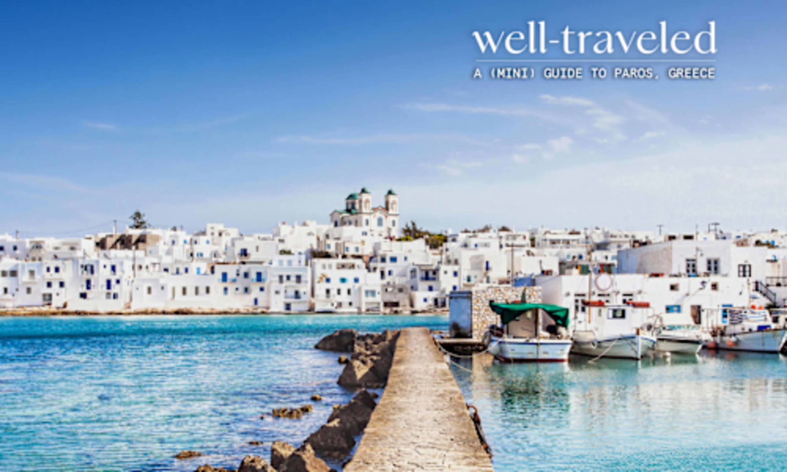This Greek Island Has Crystal-Clear Water, Incredible Food & Half The Crowds