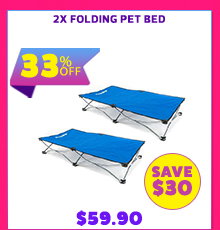 2x Folding Pet Bed
