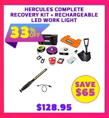 Hercules Complete Recovery Kit + Rechargeable LED Work Light