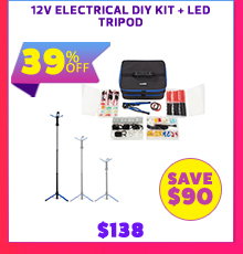 12V Electrical DIY Kit + LED Tripod