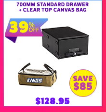 700mm Standard Drawer + Clear Top Canvas Bag