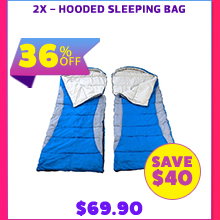 2x - Hooded Sleeping Bag