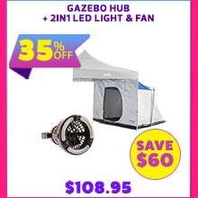 Gazebo Hub + 2in1 LED Light & Fan