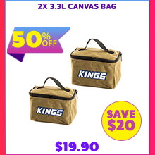 2x 3.3L Canvas Bag