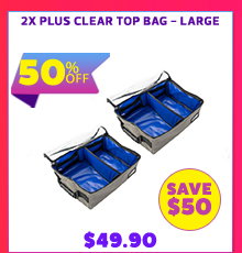 2x Plus Clear Top Bag - Large