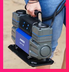 Thumper Max Digital Air Compressor + Canvas Air Compressor Bag + Kwiky Tyre Deflator + 4m Air Hose Extension