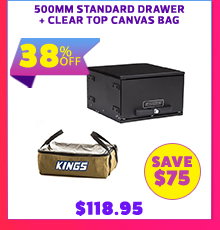 500mm Standard Drawer + Clear Top Canvas Bag