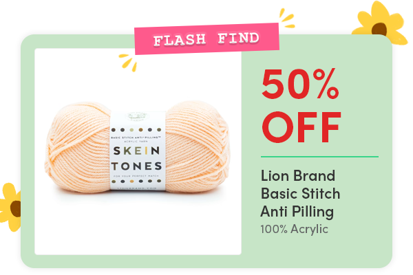 FLASH FIND: 50% OFF Lion Brand Basic Stitch Anti Pilling