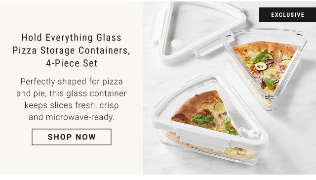 Hold Everything Glass Pizza Storage Containers, 4-Piece Set - shop now
