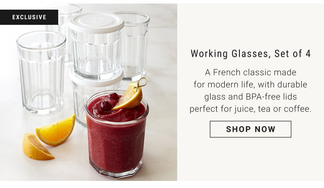 Working Glasses, Set of 4 - shop now