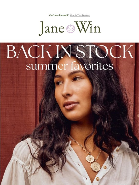 BACK. IN. STOCK. by Popular Demand - the styles you couldn't get enough of are finally HERE!