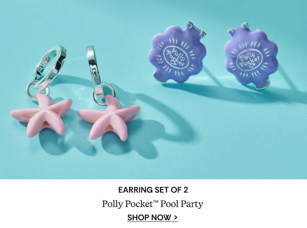 shop Polly Pocket™ Limited Edition Pool Party Earring Set of 2