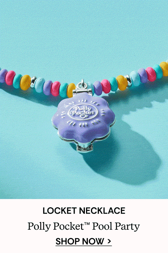 Shop Polly Pocket™ Limited Edition Pool Party Beaded Locket Necklace