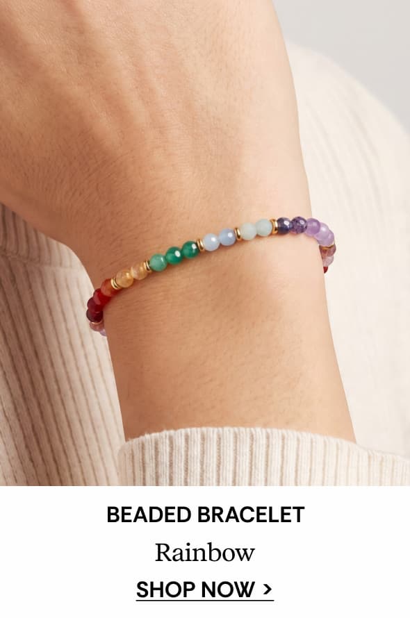 Shop Rainbow Ombre Semi-Precious Beaded Bracelet