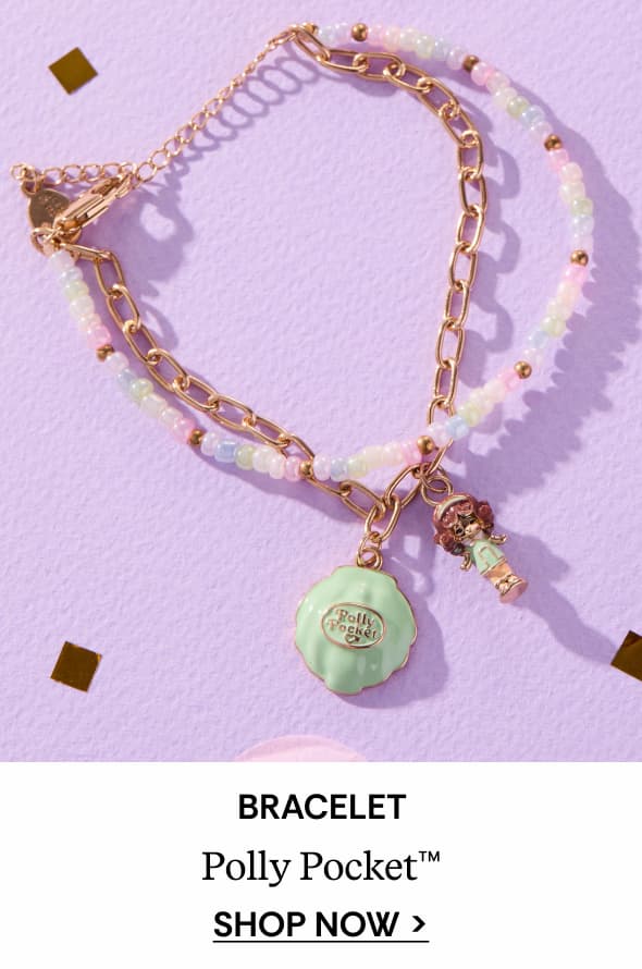 Shop Polly Pocket™ 2 Row Charm Bracelet