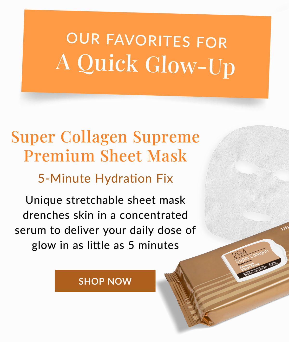 Super Collagen Supreme Premium Sheet Mask for your daily dose of glow
