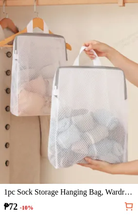 1pc Sock Storage Hanging Bag...