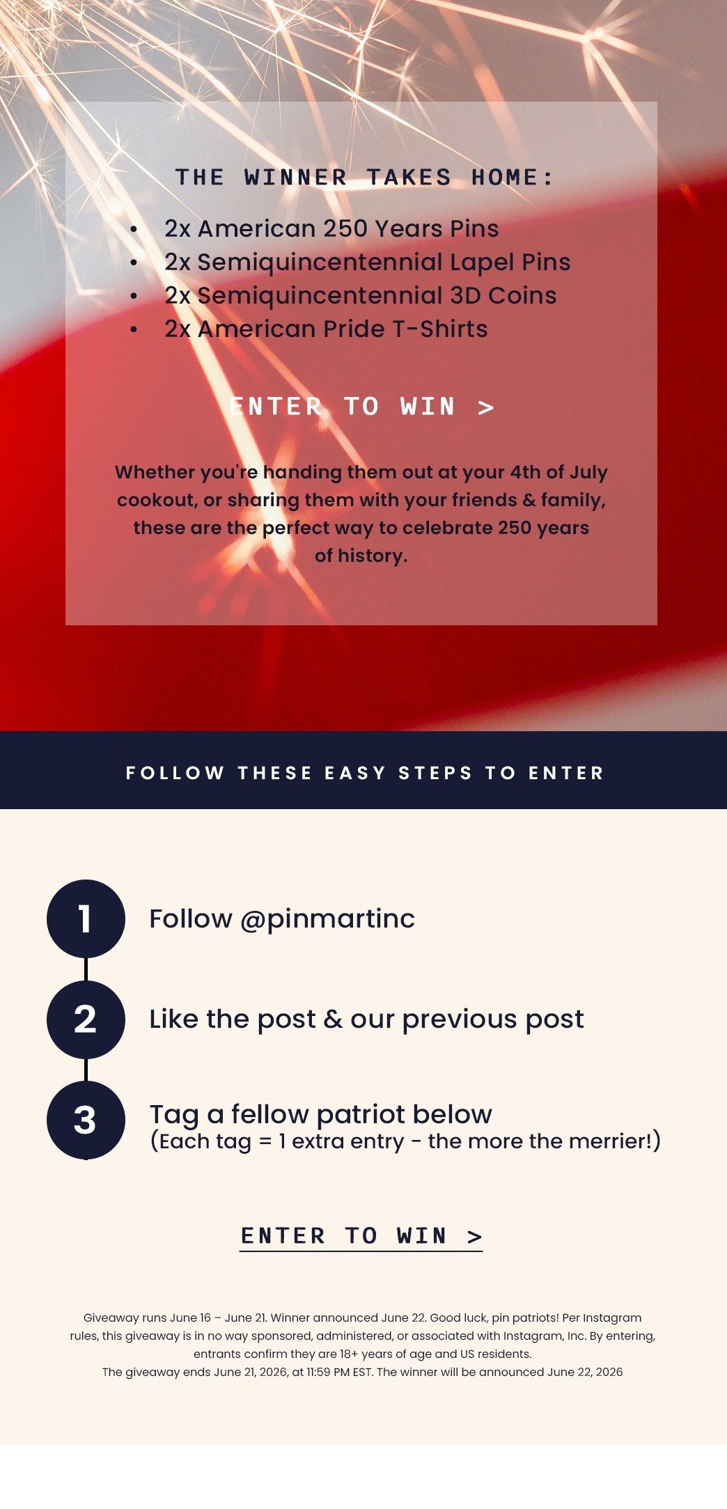America 250th Giveaway