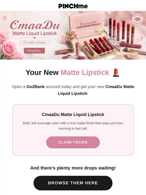 Claim it before it's gone💄