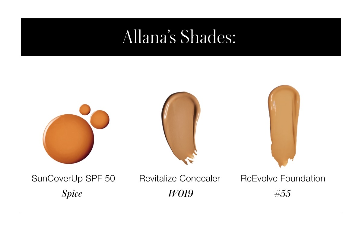 SunCoverup SPF 50 Spice Revitalize Concealer W019 ReEvolve Foundation #55