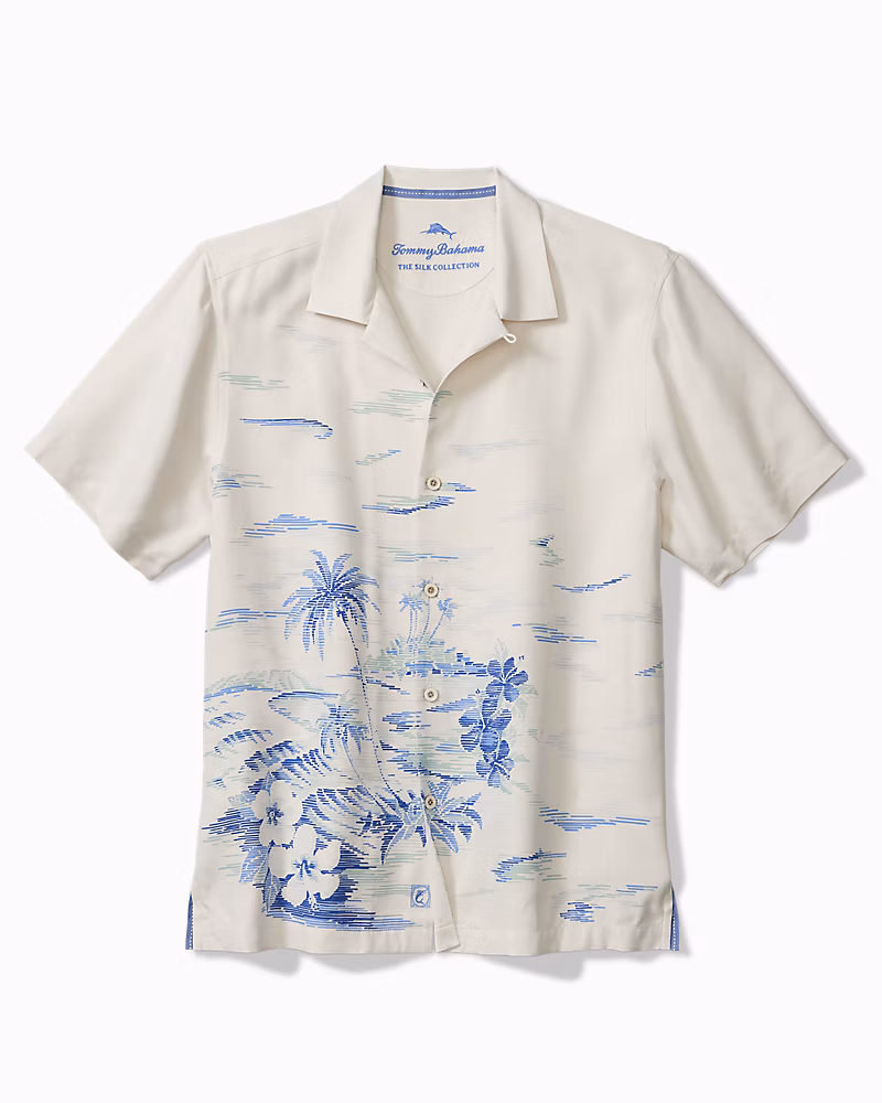 Image of Hideaway Cove Silk Camp Shirt