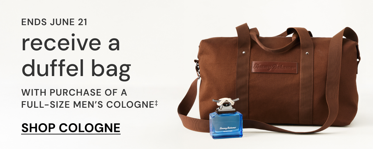 Ends June 21 Receive a Duffel Bag With Purchase of a Full-Size Men's Cologne