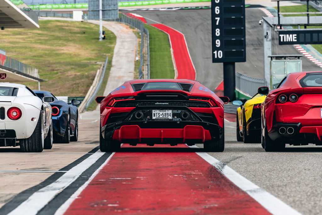 Picture of a red race car