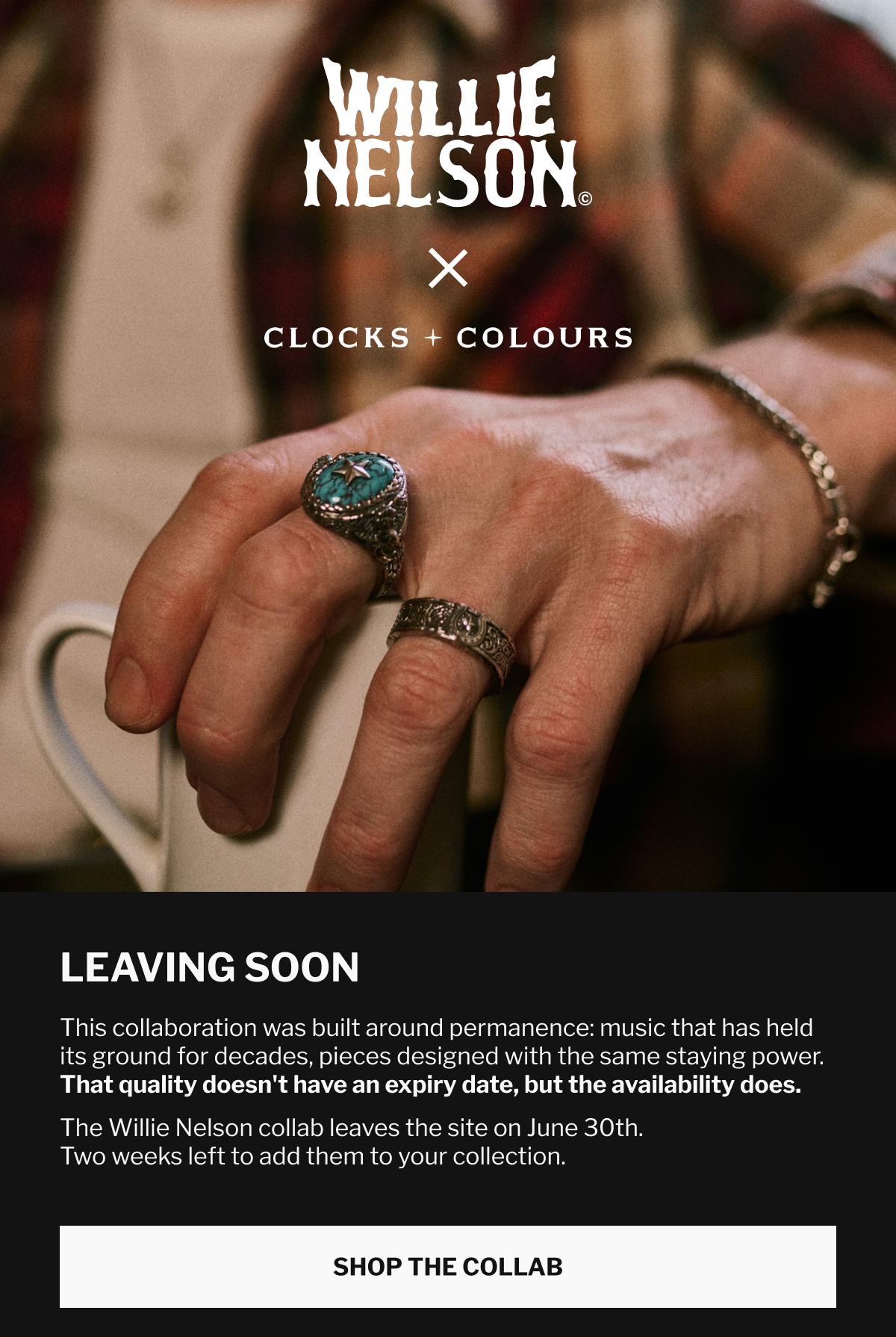 Willie Nelson X Clocks + Colours: Shop the Collab
