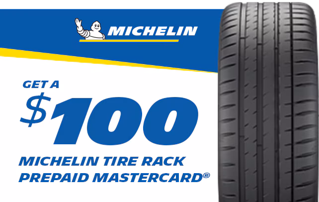 Get a $100 Michein Prepaid Mastercard When You Buy 4 Michelin Pilot Sport 4S Tires