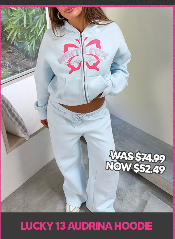 LUCKY THIRTEEN AUDRINA BOXY ZIP FRONT HOODIE